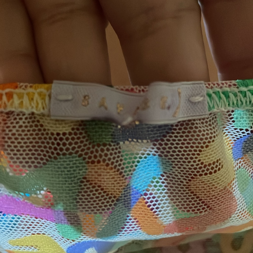 Savage X Fenty Tagged by Savage Lace Slip Multicolor Print - Picture 8 of 8